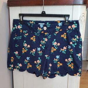 Crown & Ivy Navy Floral Shorts